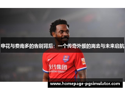 申花与费南多的告别背后：一个传奇外援的离去与未来启航
