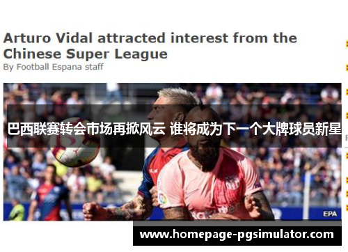 巴西联赛转会市场再掀风云 谁将成为下一个大牌球员新星