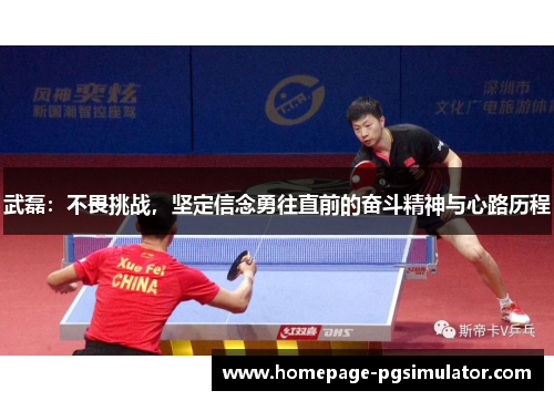 武磊：不畏挑战，坚定信念勇往直前的奋斗精神与心路历程